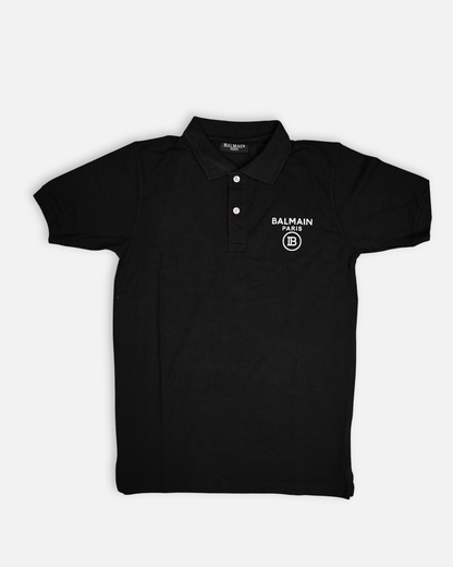 Balmen Branded Polo T-shirt Black Color Mpt-35