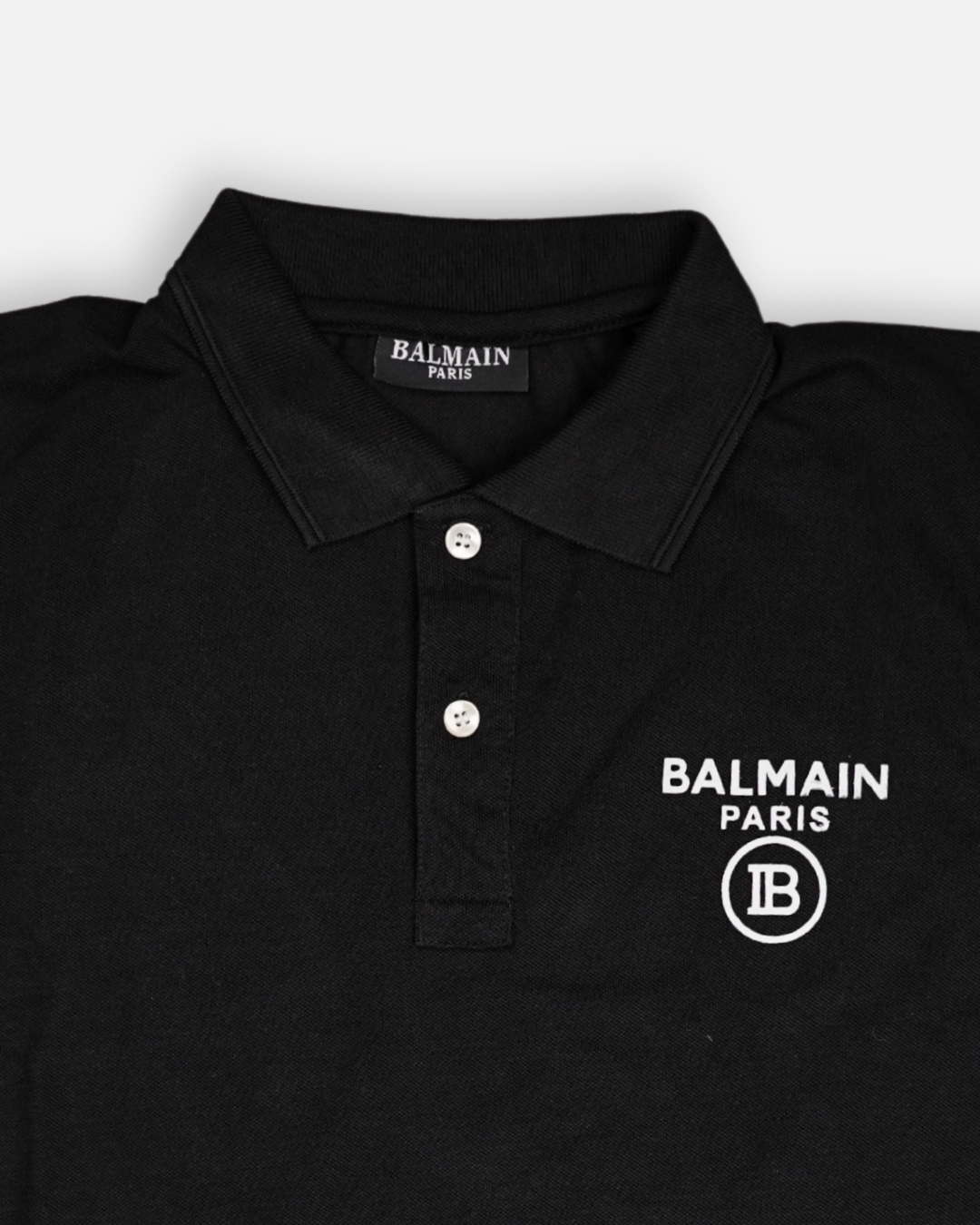 Balmen Branded Polo T-shirt Black Color Mpt-35