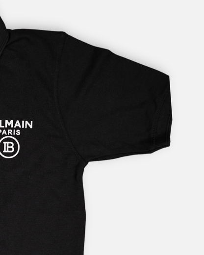 Balmen Branded Polo T-shirt Black Color Mpt-35