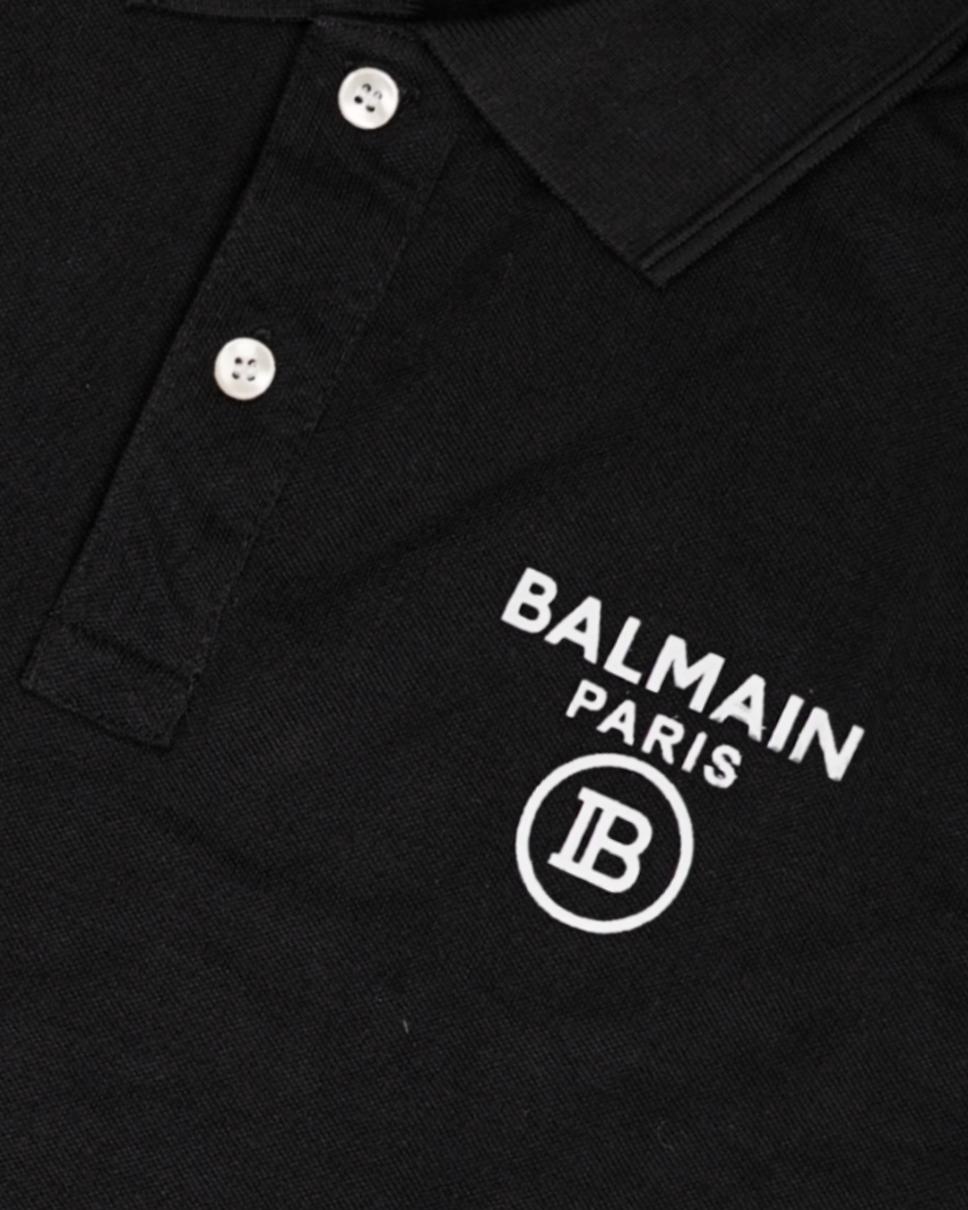 Balmen Branded Polo T-shirt Black Color Mpt-35