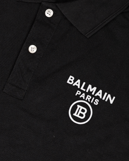 Balmen Branded Polo T-shirt Black Color Mpt-35