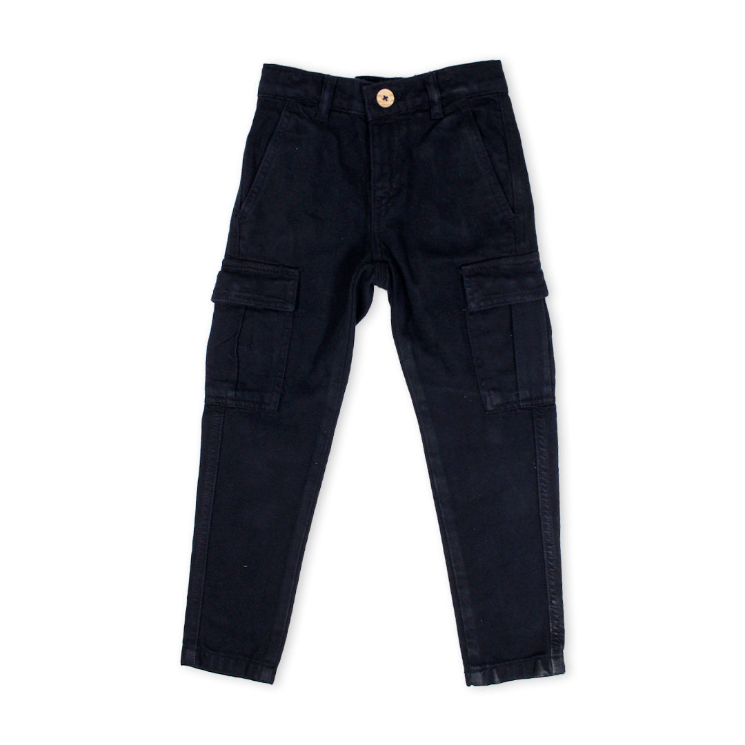 ZR Boy's Black Colo Cargo Pant KDP-04