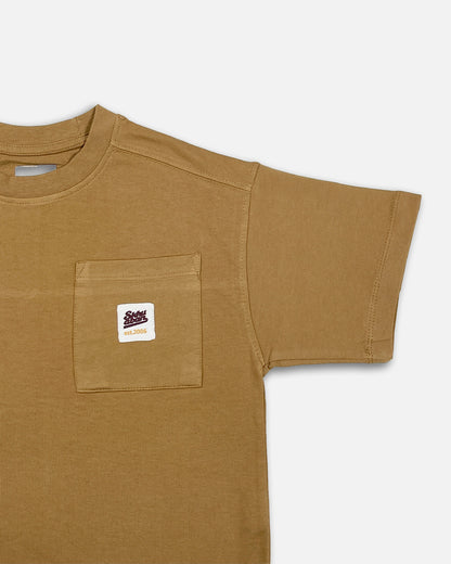 ZARRAA Branded  Boy's Camel Brown Color T-shirt BTS-15