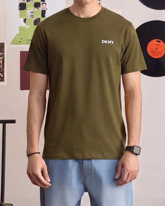 DKN Branded Men's Olive Green Tee MT-36