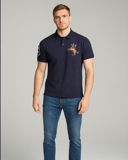 Girodano Branded Polo T-shirt Navy Blue Color Mpt-65