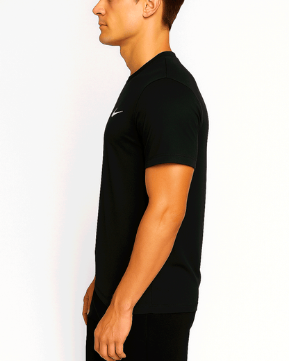 NIKK Branded Men's Dri-fit T-shirt Black Color MDT-04