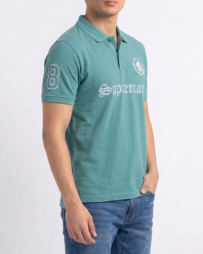 Girodano Branded Polo T-shirt Aqua Blue Color Mpt-60
