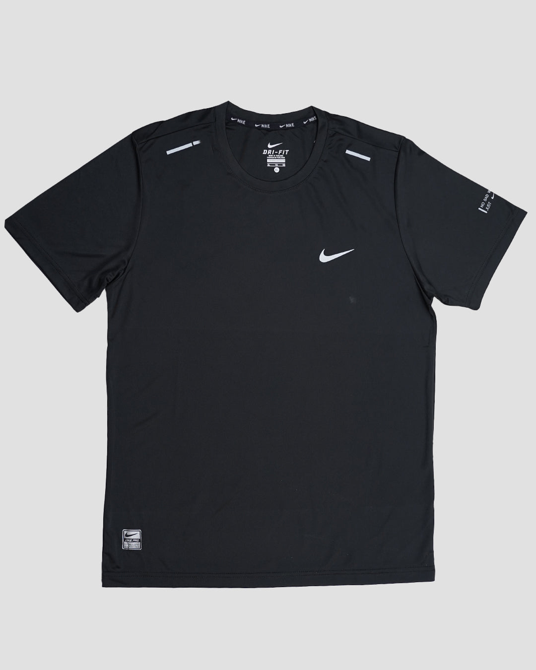 NIkk Men's Dri-FIT Reflective Running T-Shirt - Black MDT-34