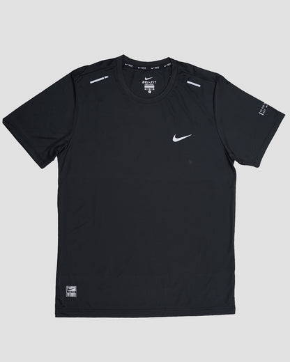NIkk Men's Dri-FIT Reflective Running T-Shirt - Black MDT-34