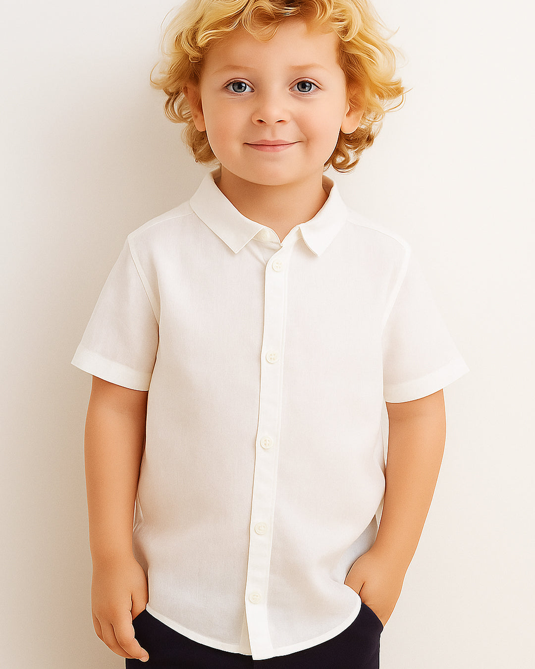 TILTY Branded Boy's White Color Shirt BS-04