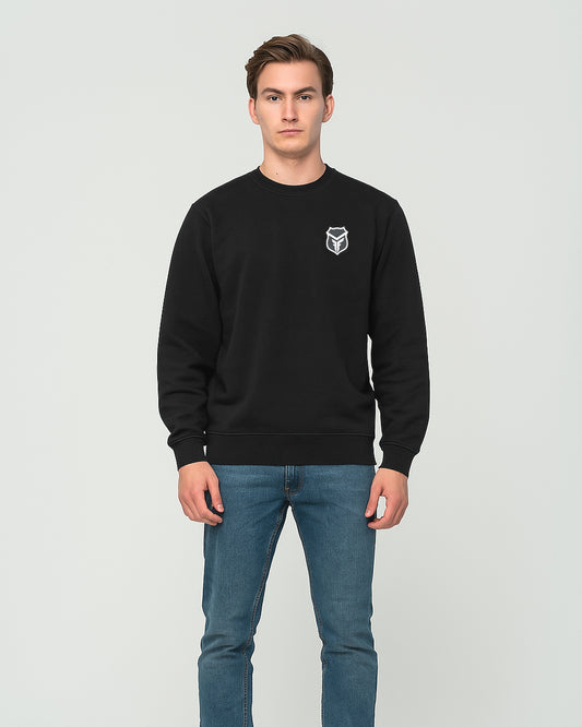 LEVS Branded Men’s Crewneck Sweatshirt Black Color MSWT-02