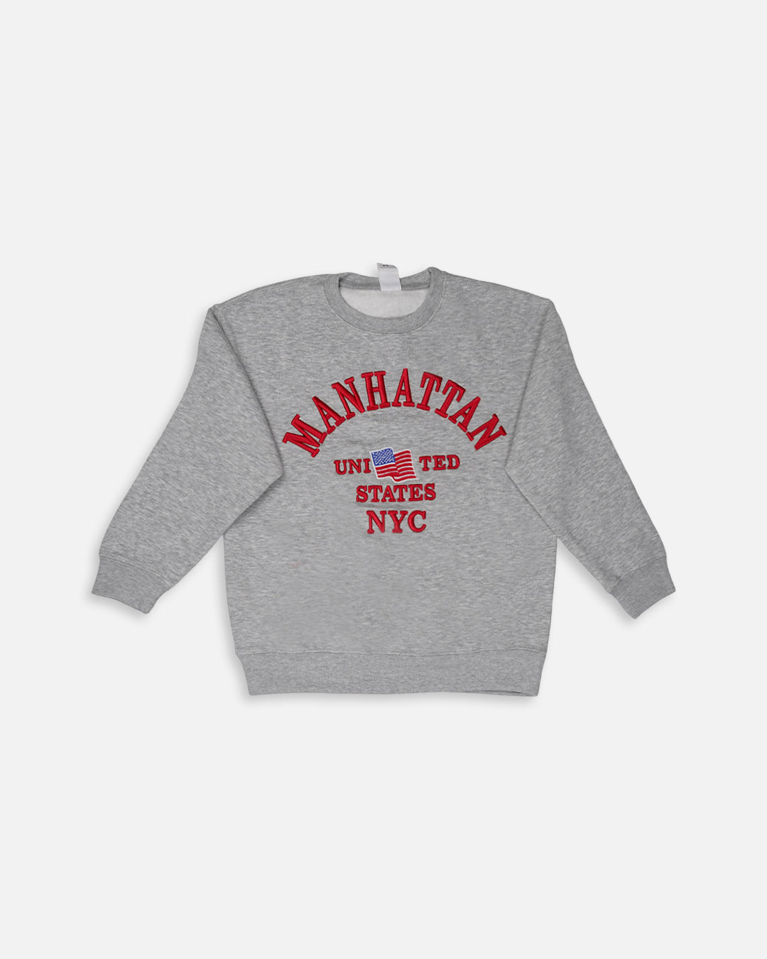ZARRAA Premium Manhattan NYC Kids’ Embroidered Sweatshirt – Grey Branded  KSWT-05