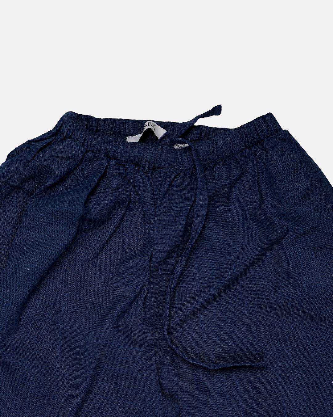 Spark Women’s Premium Linen-Blend Button Down Co-Ord Set – Navy Blue WCS-14