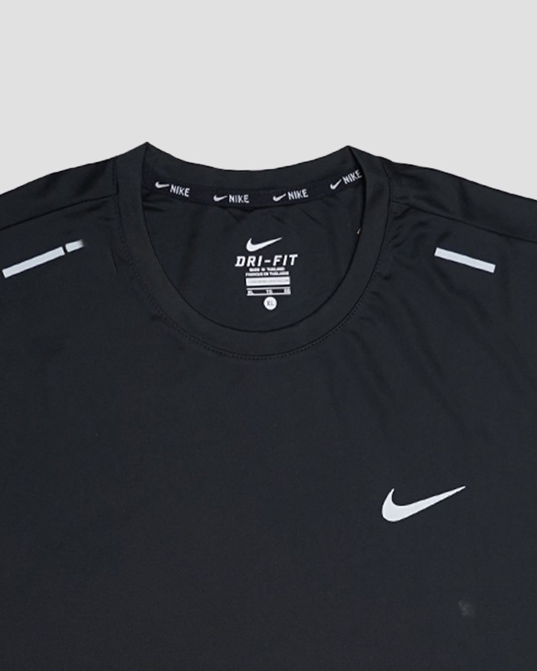 NIkk Men's Dri-FIT Reflective Running T-Shirt - Black MDT-34