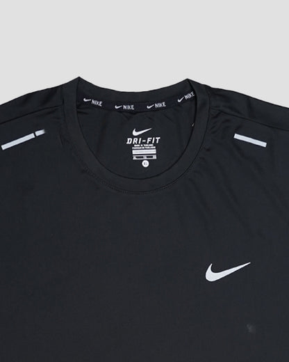 NIkk Men's Dri-FIT Reflective Running T-Shirt - Black MDT-34