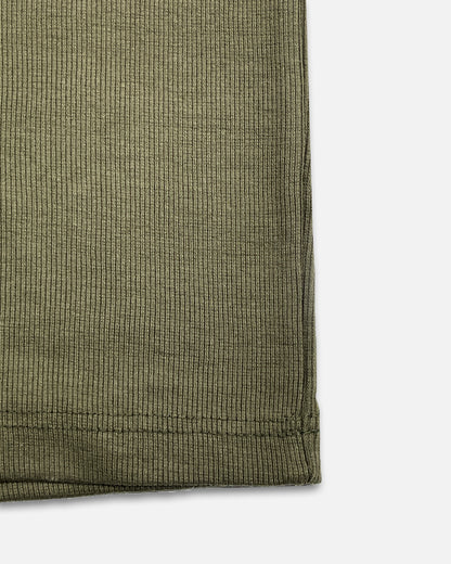 Spark Men's Olive Green Color Rib Polo T-shirt MPT-25