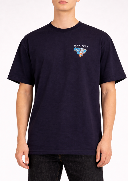 Zelig Branded Men's Navy Blue Tee MT-40