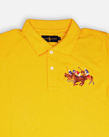 Ralp Laren Branded Polo T-shirt Yellow Color Mpt-49