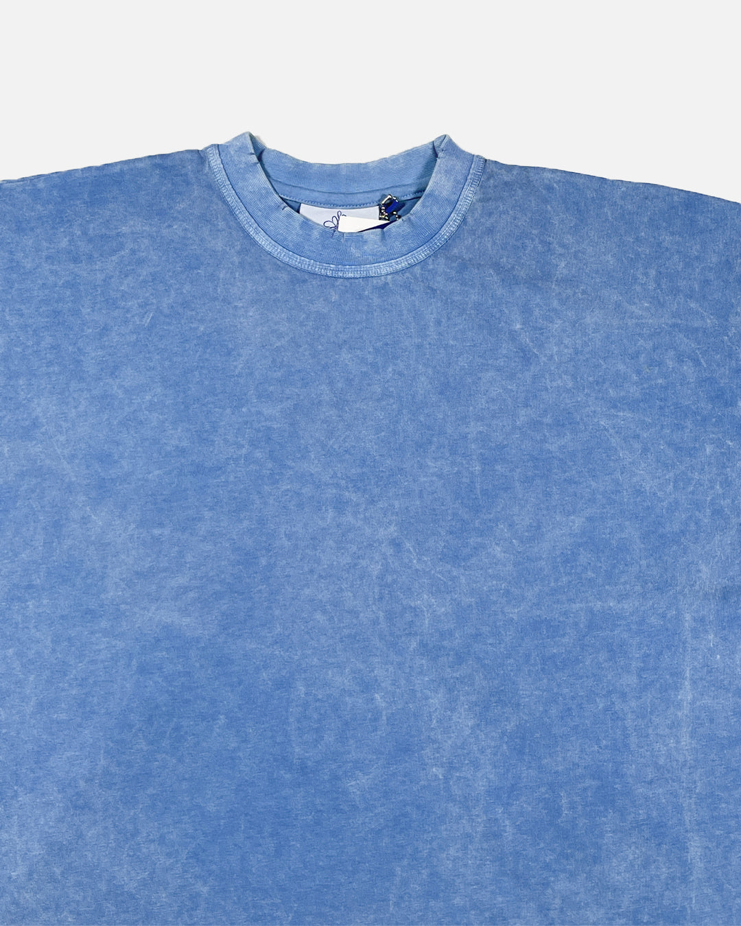 Host Lamson Branded Drop Soluder T-shirt Blue Color Mt-06