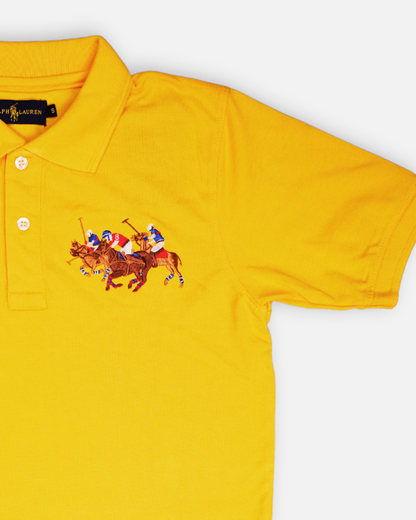 Ralp Laren Branded Polo T-shirt Yellow Color Mpt-49