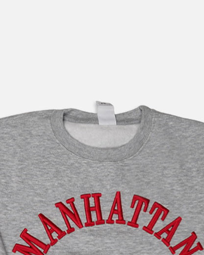 ZARRAA Premium Manhattan NYC Kids’ Embroidered Sweatshirt – Grey Branded  KSWT-05