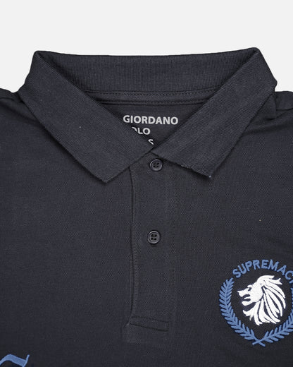 Girodano Branded Polo T-shirt Black Color Mpt-61