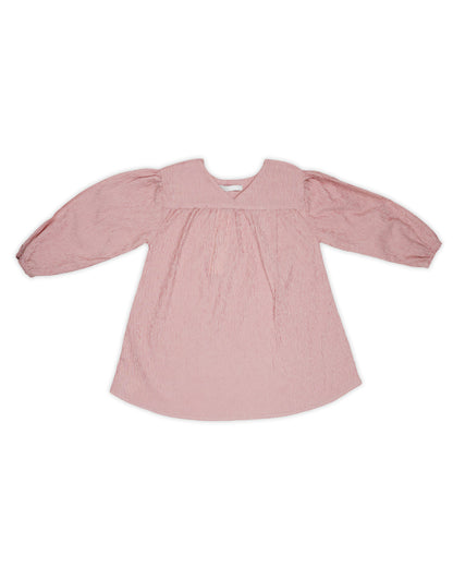 SPARK Branded Kids Pinstripe Puff-Sleeve Fusion Top GF-16