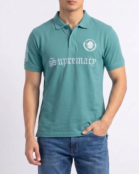 Girodano Branded Polo T-shirt Aqua Blue Color Mpt-60