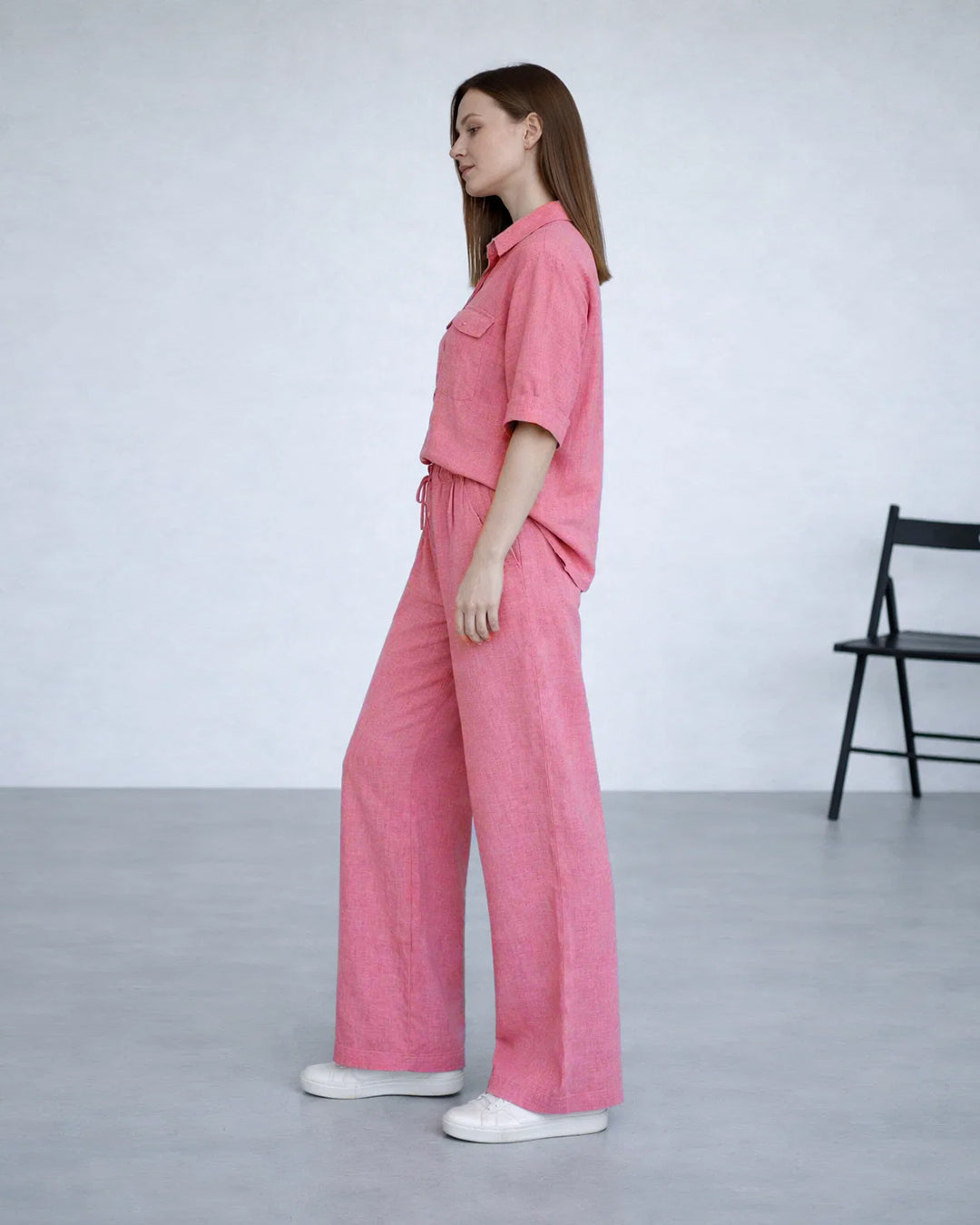 Spark Branded Women’s Premium Co-ord Set – Pink WCS-32