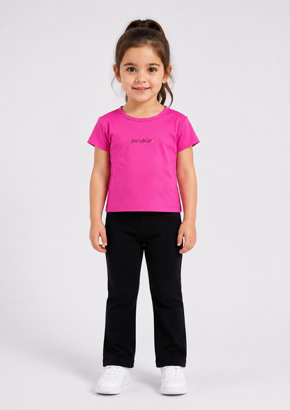 Branded Girl T-shirt Pink Color GTS-08