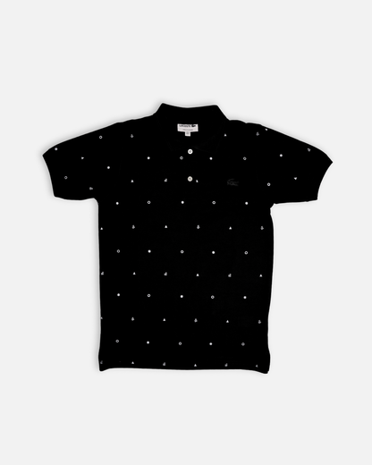 Lacostie Branded Polo T-shirt Black Color Mpt-27