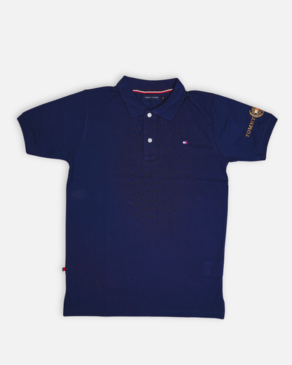 TOMIE Branded Polo T-shirt Navy Blue Color Mpt-26