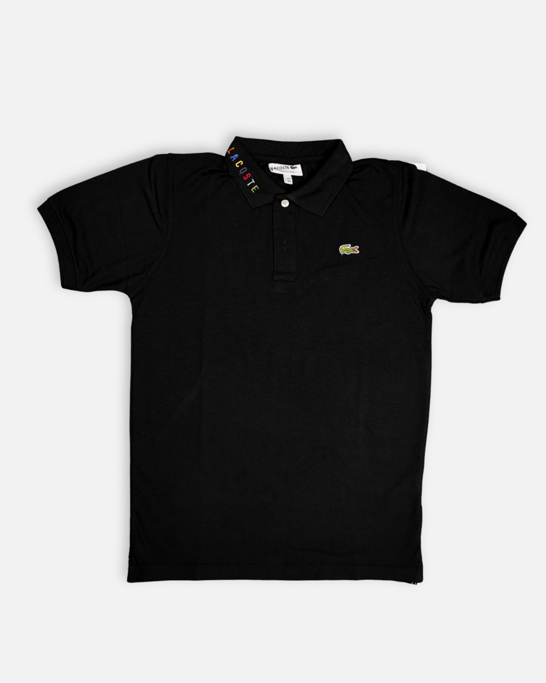Lacostie Branded Polo T-shirt Black Color Mpt-34