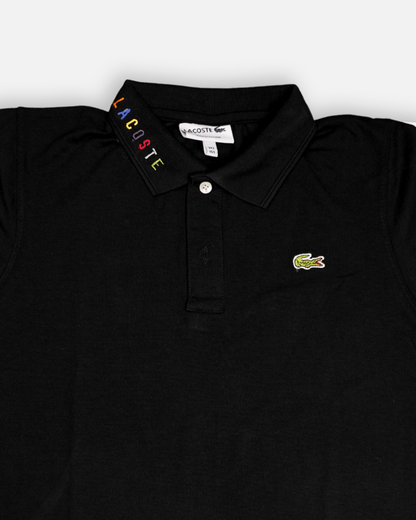 Lacostie Branded Polo T-shirt Black Color Mpt-34