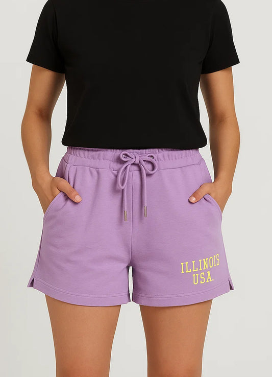 Misguidd Branded Women's Short Purple Color MWS-19