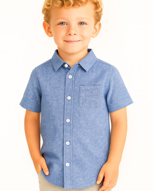 TILTY Branded Boy's Blue Color Shirt Half Sleeves BS-08