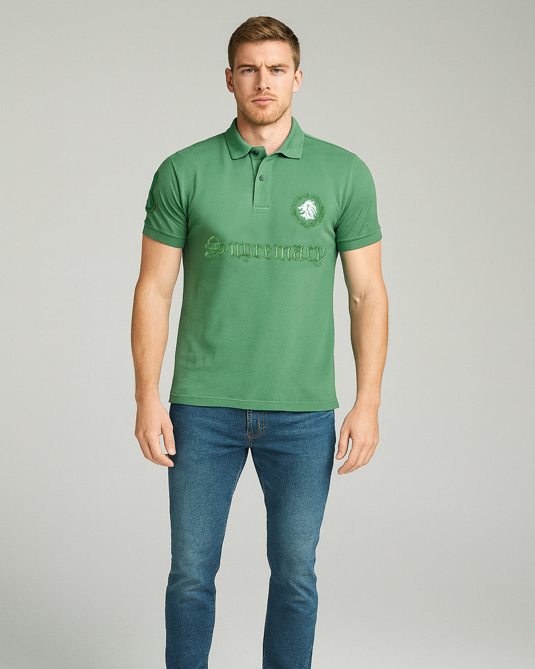 Girodano Branded Polo T-shirt Green Color Mpt-57
