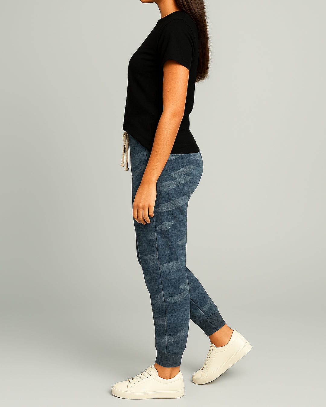 Winter Branded Unisex Blue Camo Jogger Trouser UT-19