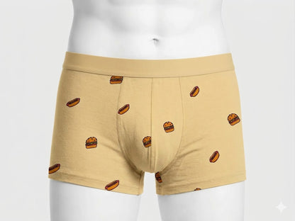 Celios Branded Men’s "Foodie Fun" Premium Boxer - Peach BR-16