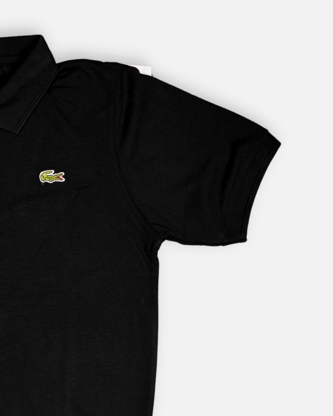 Lacostie Branded Polo T-shirt Black Color Mpt-34