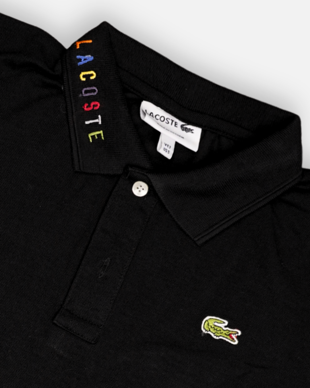 Lacostie Branded Polo T-shirt Black Color Mpt-34