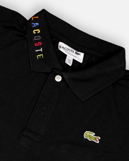 Lacostie Branded Polo T-shirt Black Color Mpt-34