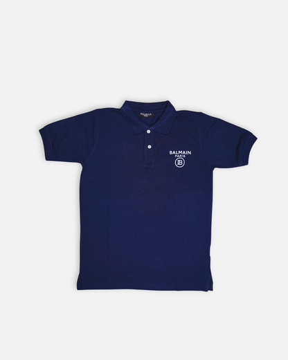 Balmen Pars Branded Polo T-shirt Navy Blue Color Mpt-28