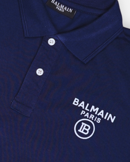 Balmen Pars Branded Polo T-shirt Navy Blue Color Mpt-28