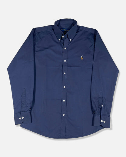 Pollo Branded Men's Slim Fit Navy Blue Color Shirt MFS-13