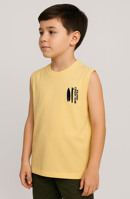 ZARRAA Branded Boy's Sando Yellow Color BSO-05