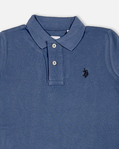 US Pollo Branded Boy's Polo T-shirt Blue Color BPT-05