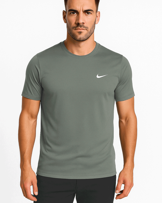 NIKK Branded Men's Dri-fit T-shirt Light Grey Color MDT-07