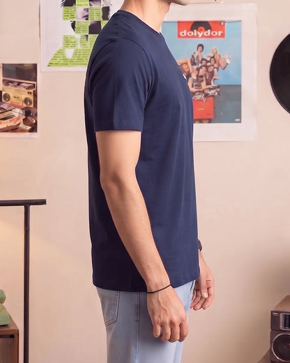 DKN Branded Men's Navy Blue Tee MT-32
