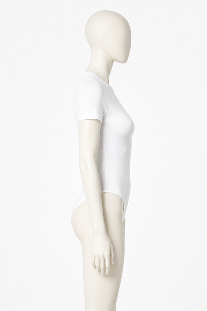 Misguidd Branded Women's Bodysuit Pack Of Four Black Full & Half , White & Green/Pink Color